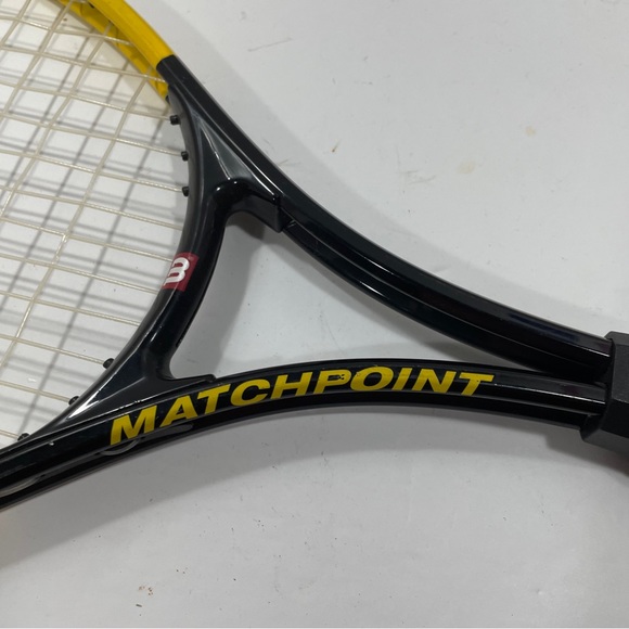 Wilson Titanium Soft Shock Tennis Racquet Matchpoint Black & Yellow Match Point - Picture 4 of 14